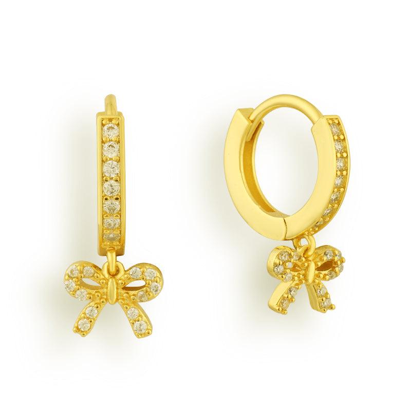 Gilded Bow Earrings