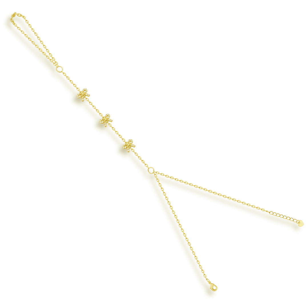 Gilded Bow Hand Chain